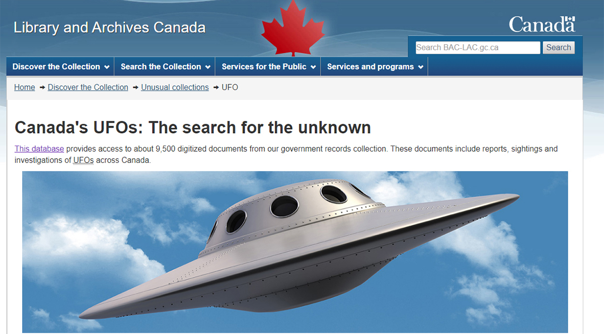 The Canadian Government Still Investigates UFOs – The Superstitious Times